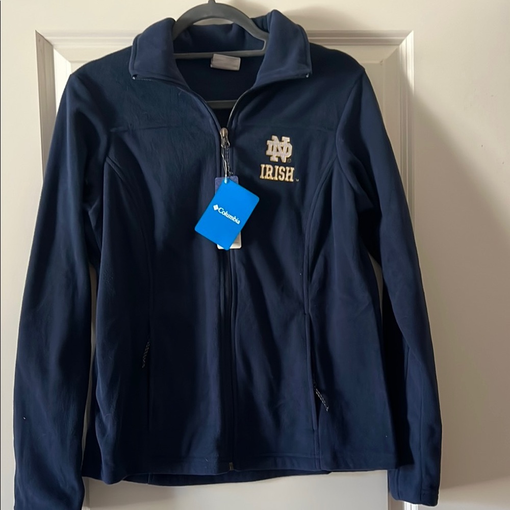Note Dame Columbia Women's Navy Jacket NWT